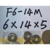 (10) 6 x 14 x 5 mm F6-14M Axial Ball Thrust quality Bearing 3-Parts 6*14*5 ABEC1 #1 small image