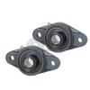 2x 1 in 2-Bolts Flange Units Cast Iron HCFL205-16 Mounted Bearing HC205-16+FL205