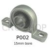 P002 Self-aligning ball bearings Greece 15mm PILLOW BLOCK BOTTOM MOUNT BEARING SELF ALIGNING KP002 BLOCK CNC BALL