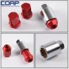 JDM 12X1.5MM 20 Pieces Aluminum Closed Ended Lug Nuts with Locking Key Red