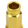 20X RACING RIM ACORN TUNER ALUMINUM WHEEL LOCK LUG NUTS + 1X ADAPTER KEY GOLD