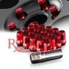 20 PIECES RED ACORN LUG NUTS WHEEL M12 x 1.25MM TUNER RACING + KEY LOCK 20 PIECE