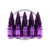 Z RACING BULLET PURPLE STEEL LUG NUTS 12X1.5MM EXTENDED KEY TUNER CLOSED