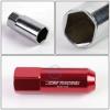 20pcs M12x1.5 Anodized 60mm Tuner Wheel Rim Acorn Lug Nuts Camry/Celica Red