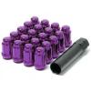 MUTEKI WHEEL LOCK LUG NUT M12x1.25 PURPLE CLOSED END SPLINE 41885L