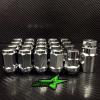 19 CHROME JEEP LUG NUTS + 4 WHEEL LOCKS | 1/2X20 BULGE ACORN 5X4.5 5X114.3 5X5