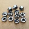 12Pcs M4 x 0.7 Stainless Steel Nylon Lock Hex Nut Right Hand Thread