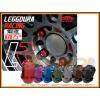 KICS LEGGDURA 35MM WHEELS LOCKS LUG NUTS 12X1.5 1.5 ACORN RIM FORGED RED 20 M