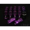 NRG 100 SERIES PURPLE OPEN ENDED 12X1.5MM 17 PCS LUG NUT SET WITH LOCK EG DA XB