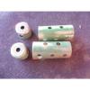 Meccano 2 each Green Sleeve Pieces/Chimney Adaptors No 163/164