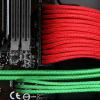 BitFenix 45cm Molex to SATA Adapter - Sleeved Green/Black