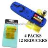 AAA AA C D CELL TYPE BATTERY ADAPTORS X12  CONVERTER REDUCING SLEEVES BATTERIES