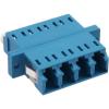 Fiber Optical Adapter quad LC/LC SM blue Ceramic Sleeve