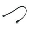 Phobya 4Pin PWM plug to 3Pin (Socket) 30cm Adapter - Sleeved black