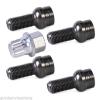 4+1 17mm BLACK STEEL Wheel Bolt &amp; Lock Lug Nut Set WITH KEY For VW Golf  Audi