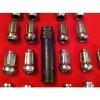 USED 24PC 12X1.5 CHROME STEEL SPLINE DRIVE LOCK LUG NUTS  W/KEY