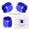 Blue Aluminum Female Tube/Line Sleeve Nut Flare Oil/Fuel 3AN Fitting Adapter