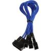 B0586089 CAVO BITFENIX MOLEX SU 3X 3-PIN ADAPTER 20CM - SLEEVED BLU/NERO