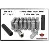 32 PC CHEVY 2500 3500 14x1.5 CHROME SPLINE LOCKING LUG NUTS ACORN + 2 KEYS