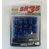 MUTEKI LOCK SR35 WHEELS LUG NUTS 12X1.5 M12 1.5 ACORN RIMS CLOSE END 20 BLUE H