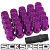 20 PURPLE STEEL LOCKING HEPTAGON SECURITY LUG NUTS LUGS FOR WHEELS 12X1.5 L17