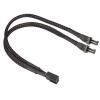 SHARKOON-3-PIN Y-KABEL SLEEVE 0,20M, ADAPTER-ADAPTER/CABLE SHARKOON NEW