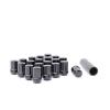 20 MOPAR 7 SPLINE WHEEL LOCK LUG NUTS KEY 14X1.5 M14 1.5 ACORN CLOSED END BLACK