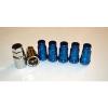 VARRSTOEN V48 OPEN ENDED EXTENDED LUG NUT LOCK SET 12x1.5 BLUE WITH KEY