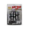 MUTEKI SR35 20PCS WHEELS TUNER LUG + LOCK NUTS (CLOSE END/12X1.5/SILVER) ##