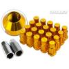 Godspeed Type4 50mm 31g FORGED RIM WHEEL LOCK LUG NUTS 12x1.5 w/ Key GOLD e