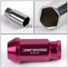 FOR CORVETTE/MALIBU/lMPALA 20X ACORN TUNER ALUMINUM WHEEL LUG NUTS+LOCK+KEY PINK