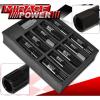 (20 PIECES) UNIVERSAL M12x1.5 ALUMINUM TUNER WHEEL LUG NUTS BLACK + LOCKING KEY