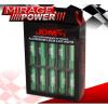 (20 PIECES) UNIVERSAL M12x1.25 ALUMINUM TUNER WHEEL LUG NUTS GREEN + LOCKING KEY