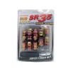 MUTEKI SR35 20PCS WHEELS TUNER LUG + LOCK NUTS (CLOSE END/12X1.25/NEON CHROME)