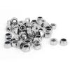 M5 X 0.8mm 304 Stainless Steel Nylock Nylon Insert Hex Lock Nuts 50pcs