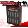 (20 PIECES) UNIVERSAL M12x1.25 ALUMINUM TUNER WHEEL LUG NUTS GRAY + LOCKING KEY