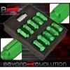 UNIVERSAL 12x1.25MM LOCKING LUG NUTS CAR AUTO ALUMINUM KIT GREEN