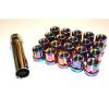 NNR OPEN SPLINE LUG NUT WHEEL LOCK SET NEO CHROME 12X1.25 NNR-LN-WLOS12125NC