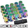 20 NEO CHROME LOCKING HEPTAGON SECURITY LUG NUTS LUGS FOR WHEELS/RIMS 12X1.5 L17