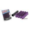 SPLINE 21mm MUTEKI WHEEL LOCK LUG NUT 12x1.5 M12 P1.5 PURPLE OPEN END w/ key a