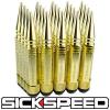 SICKSPEED 20 PC 24K GOLD 5 1/2&#034; LONG SPIKED STEEL LOCKING LUG NUTS 12X1.5 L17