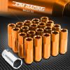 FOR CORVETTE MALIBU IMPALA 20 PCS M12 X 1.5 60MM LUG NUT+ADAPTER KEY ORANGE