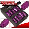 Universal 12Mmx1.5 Locking Lug Nuts Sport Racing Heavy Duty Aluminum Set Purple