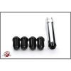 Password JDM Ultra Lite Micro Locking  Lug Nuts 12 x 1.25 16 PACK - Black