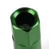 20 X M12 X 1.5 EXTENDED ALUMINUM LUG NUT+ADAPTER KEY DTS STS DEVILLE CTS GREEN