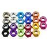 M3 Aluminum Alloy Nylon Lock Nut Multi-Color QTY 10