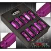 UNIVERSAL M12X1.5MM LOCKING LUG NUTS ROAD RACE TALL EXTENDED WHEEL RIMS PURPLE