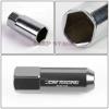 FOR CAMRY/COROLLA 20 PCS M12 X 1.5 ALUMINUM 60MM LUG NUT+ADAPTER KEY SILVER