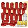 UNIVERSAL M12X1.5MM LOCKING LUG NUTS THREAD PITCH DRAG PERFORMANCE RIMS SET RED