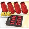 UNIVERSAL M12X1.5MM LOCKING LUG NUTS THREAD PITCH DRAG PERFORMANCE RIMS SET RED